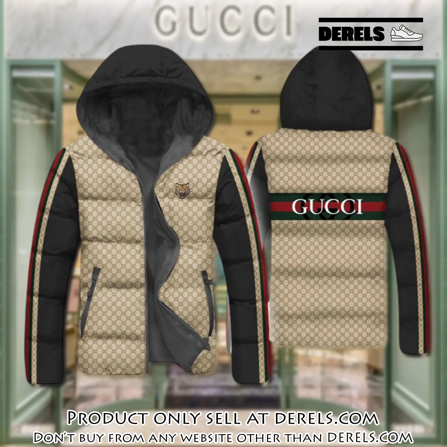 Gucci downfilled coat ultralight down jacket outdoor jacket warm outwear dfj1009 dr2814643